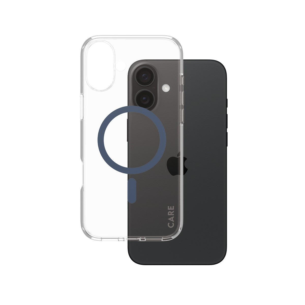 CARE by PanzerGlass® Flagship Case Transparent Urban Combat m. Blå MagSafe iPhone 16 Plus